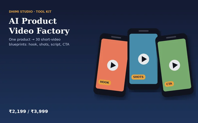 AI Product Video Factory: short-video blueprints
