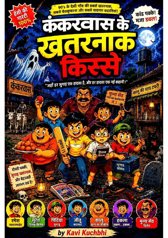 Kankarvas ke Khatarnak Kisse — cover preview (Hindi comic, Jild 1)